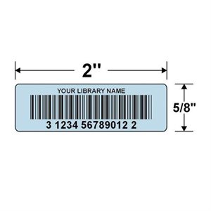 CODES À BARRES 5 / 8'' X 2'' LUSTRÉ 