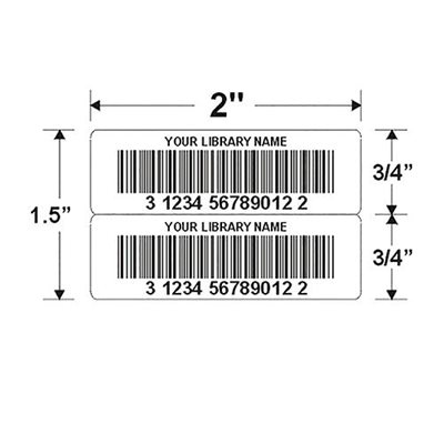 Code à barres Paire 1 1 / 2" x 2"