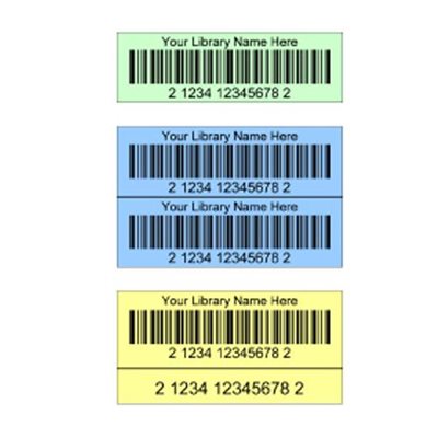 CODES À BARRES DATA2 ARCHIVAL 1''(5 / 16'') X 2'' ROULEAU VERT DOUBLE