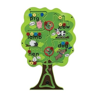 d alphabet tree wall activity