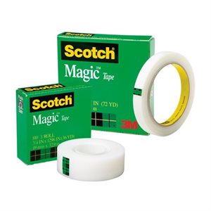 RUBAN SCOTCH 810 MAGIC ROULEAU 1 / 2'' X 36 V SEMI-TRANSPARENT