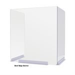 "d bent edge classroom barrier 24""h"