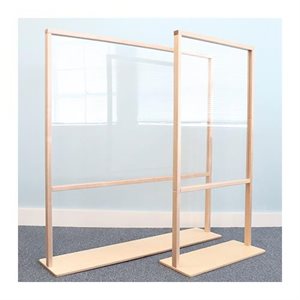 "d floor standing partition 25""w"