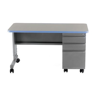 d single pedestal left desk box / box / file